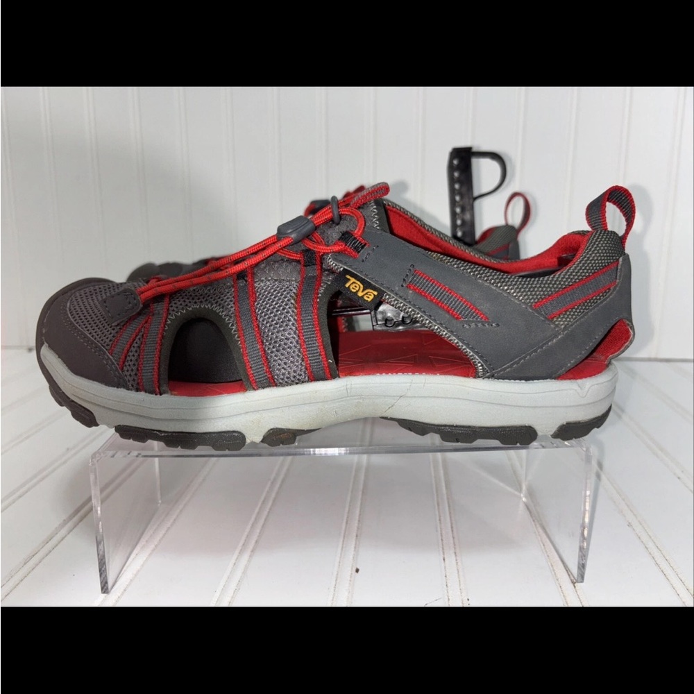 Teva Men's Gray and Red Adventure Sandals